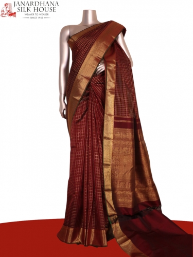 Pure Handloom Kanjeevaram Silk Saree